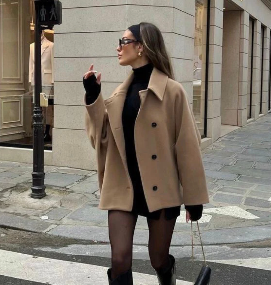 Manteau oversize en laine - Faiz - Little Paris