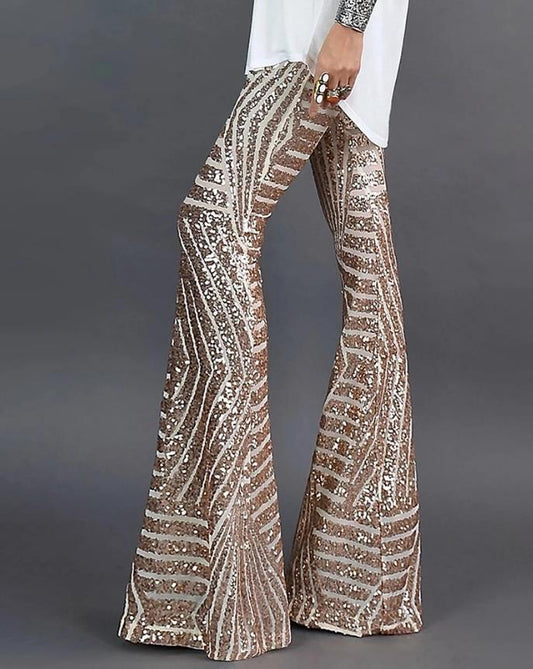 pantalon pattes glitter - Isa - Little Paris
