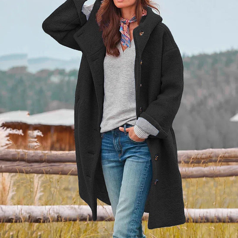 Manteau oversize en laine bouclée - Barbera - Little Paris