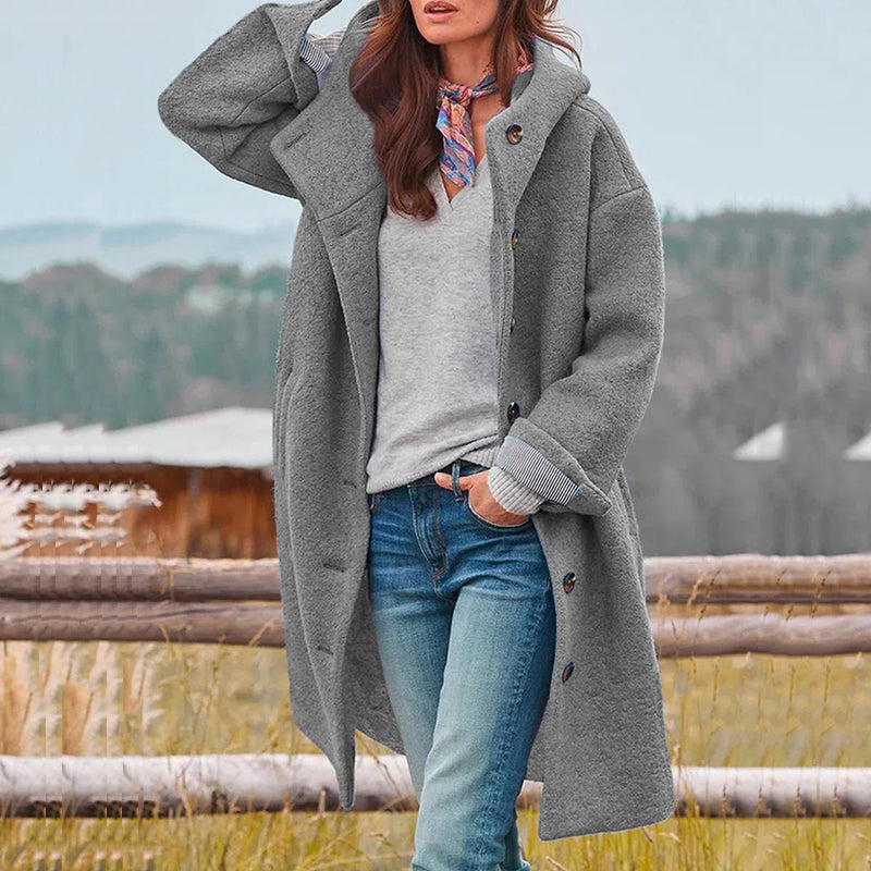 Manteau oversize en laine bouclée - Barbera - Little Paris