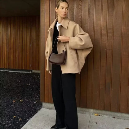 Manteau oversize en laine - Faiz - Little Paris
