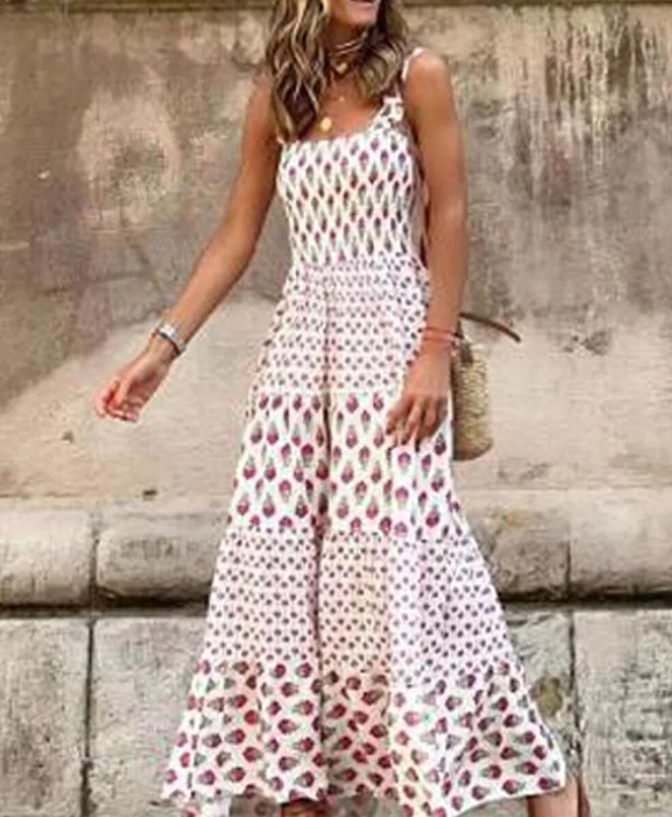 Robe maxi à imprimé bohème - Maxime - Little Paris