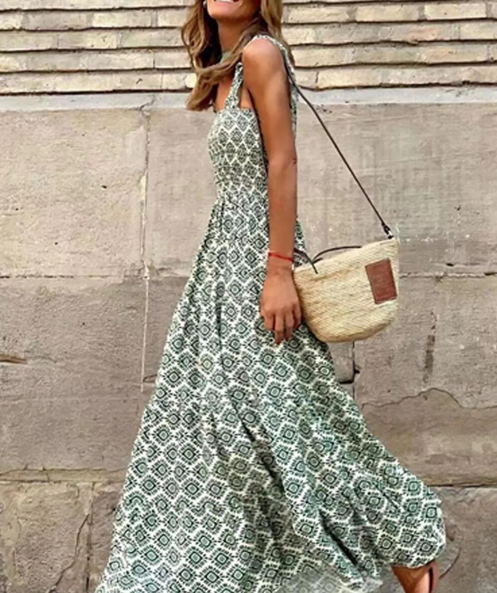 Robe maxi à imprimé bohème - Maxime - Little Paris