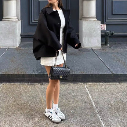 Manteau oversize en laine - Faiz - Little Paris