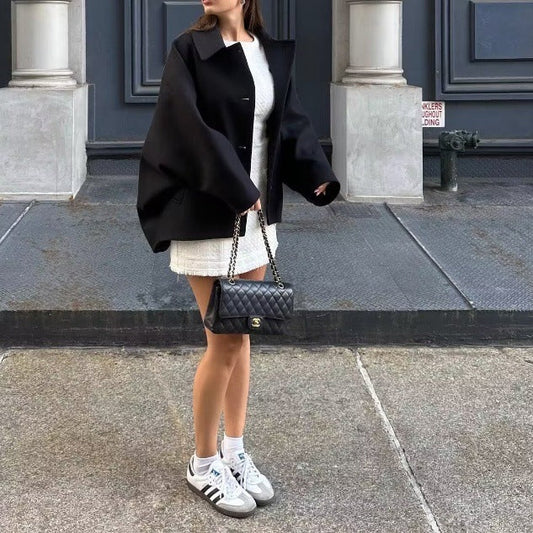 Manteau oversize en laine - Faiz - Little Paris