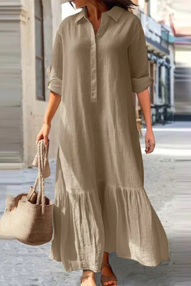 Robe longue soignée - Saida - Little Paris