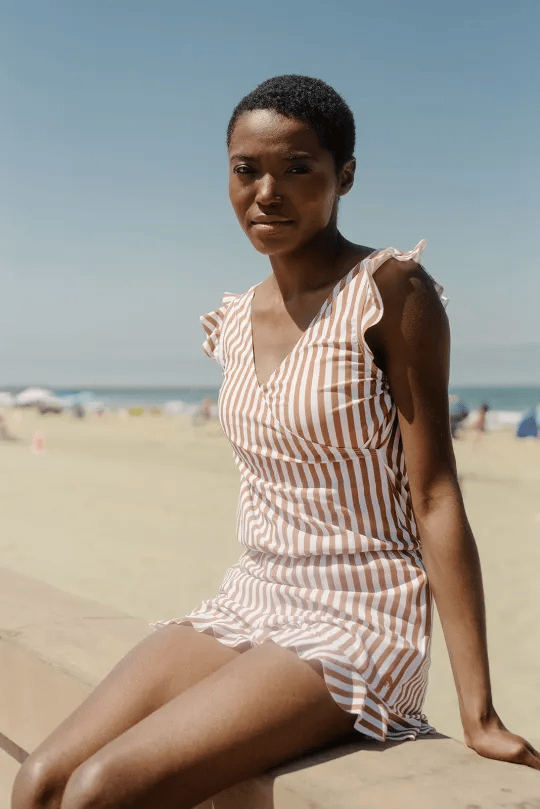 Maillot De Bain Avec Plastron Intégré - Keltoum - Little Paris