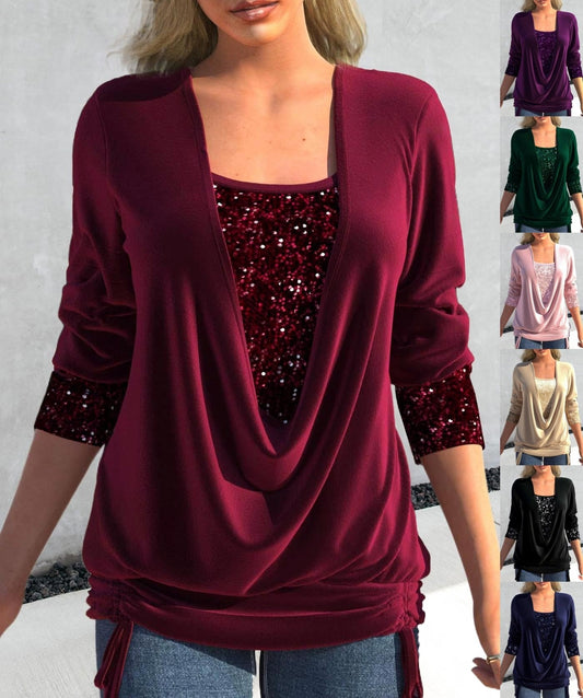 Pull-over top à paillettes - Roxy - Little Paris
