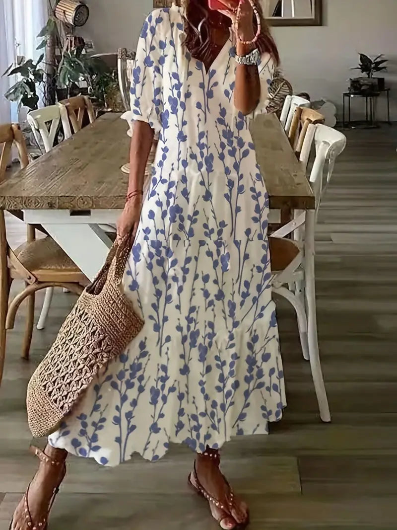Robe bohème estivale - Rose - Little Paris