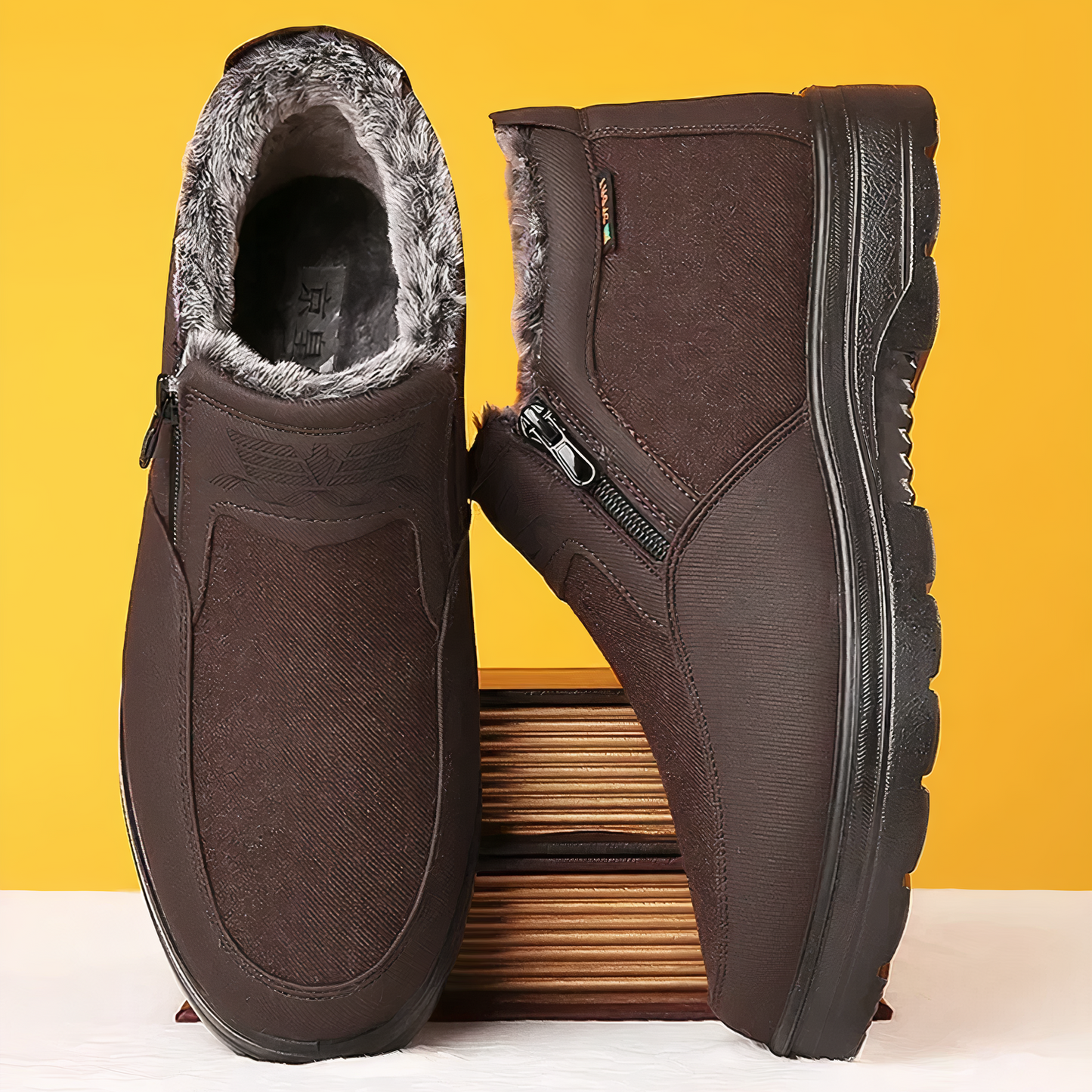 Chaussures d'Hiver Orthopédiques pour Hommes - Equardo - Little Paris