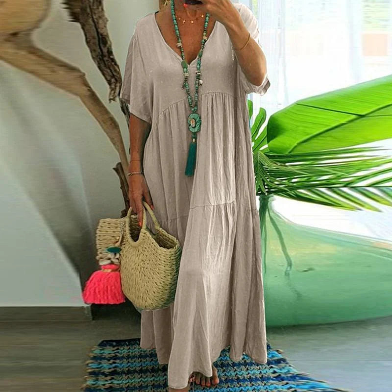 Robe longue décontractée- Hind - Little Paris