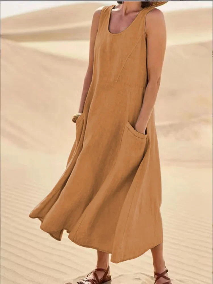 Robe lin maxi - Chaima - Little Paris