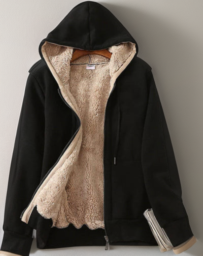 Veste chaude avec capuche et doublure en polaire - Floy - Little Paris