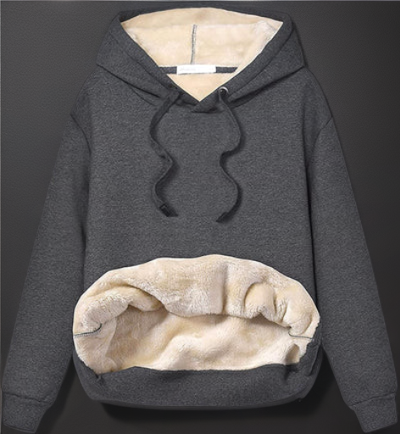 Veste chaude avec capuche et doublure en polaire - Floy - Little Paris