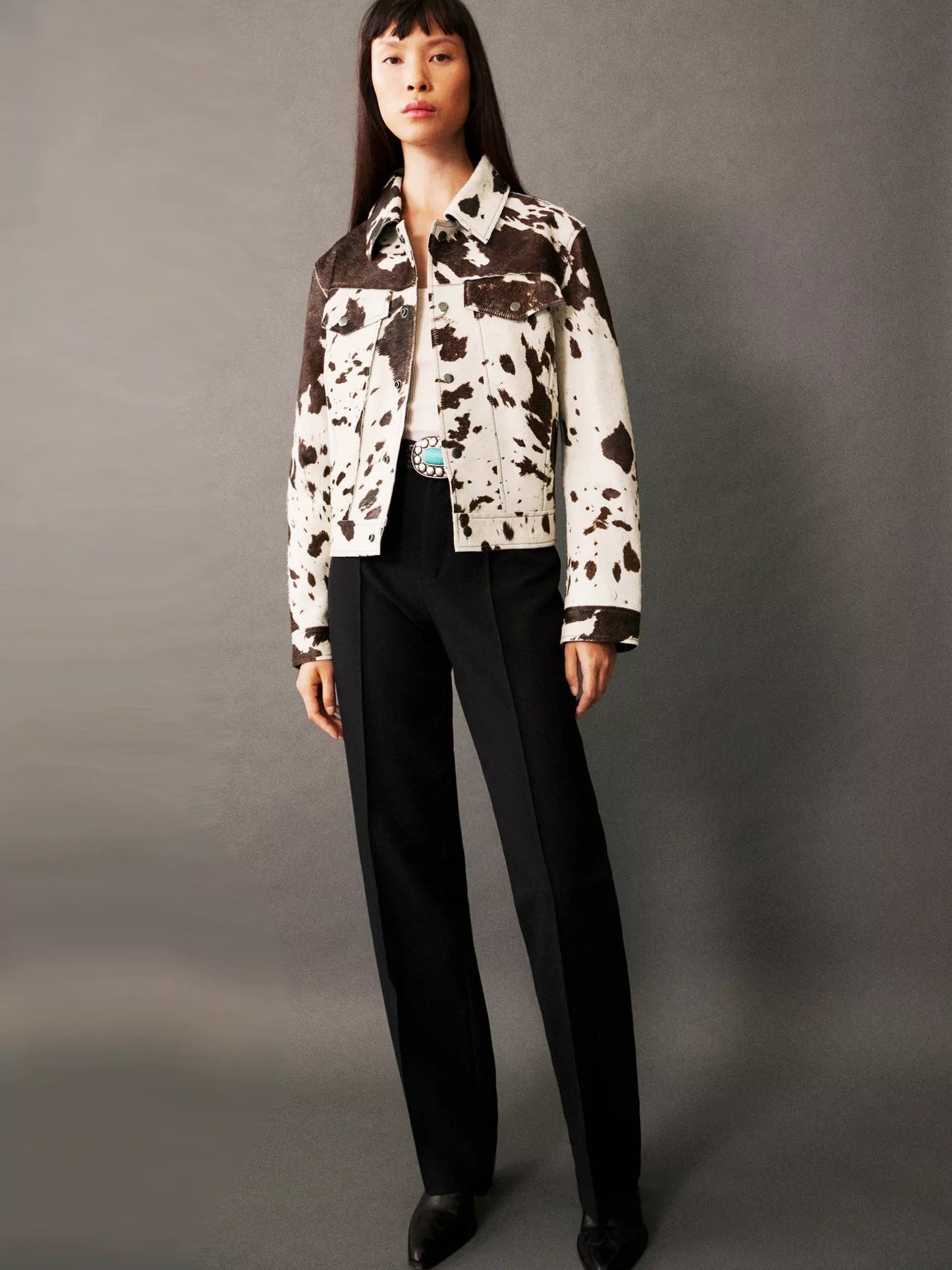Veste tendance imprimé vache - Mowi - Little Paris