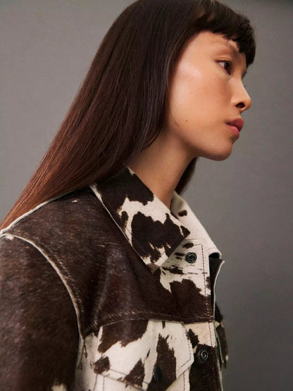 Veste tendance imprimé vache - Mowi - Little Paris