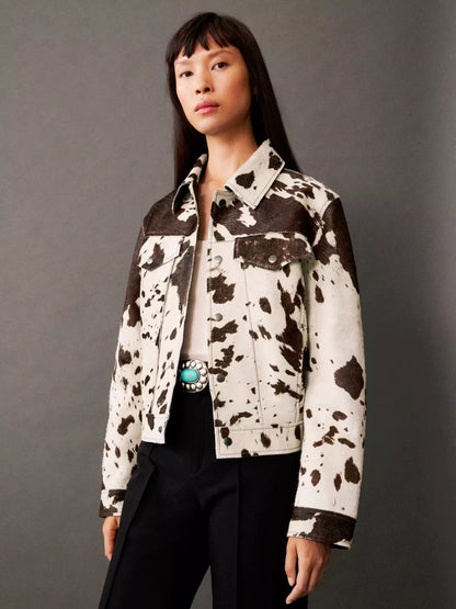Veste tendance imprimé vache - Mowi - Little Paris