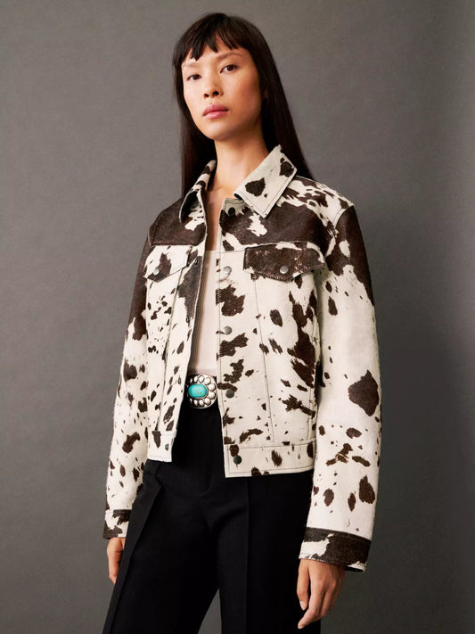 Veste tendance imprimé vache - Mowi - Little Paris