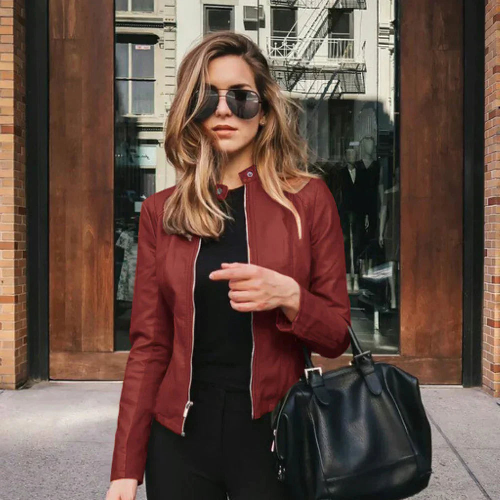 Veste en cuir - Emily - Little Paris