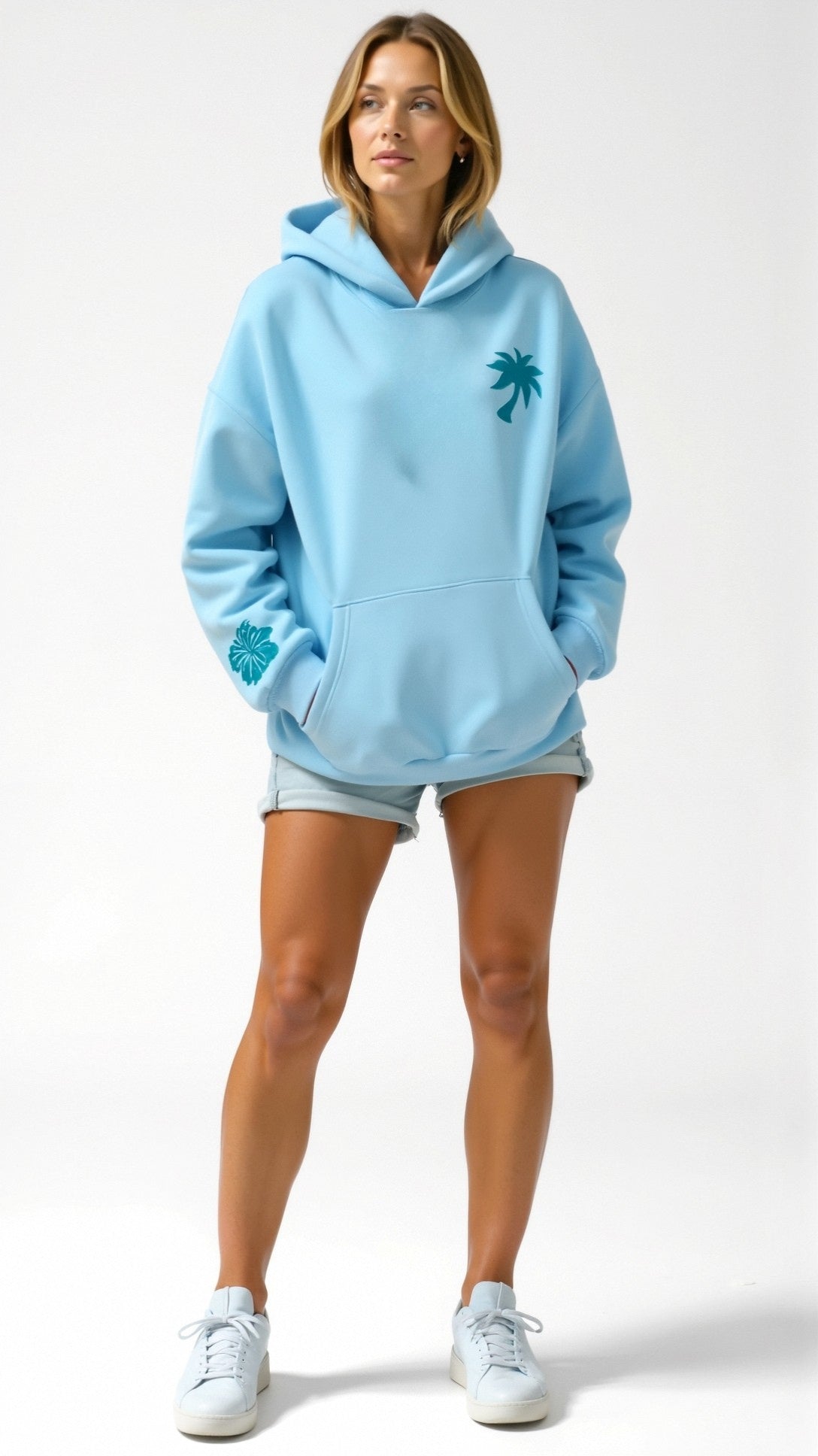 Sweatshirt à capuche - Palm - Little Paris