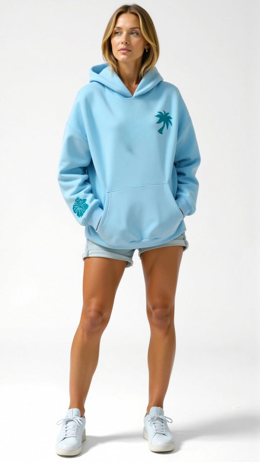 Sweatshirt à capuche - Palm - Little Paris