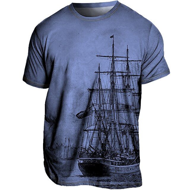 T-shirt Vintage Imprimé - Bateau Pirate –Little Paris