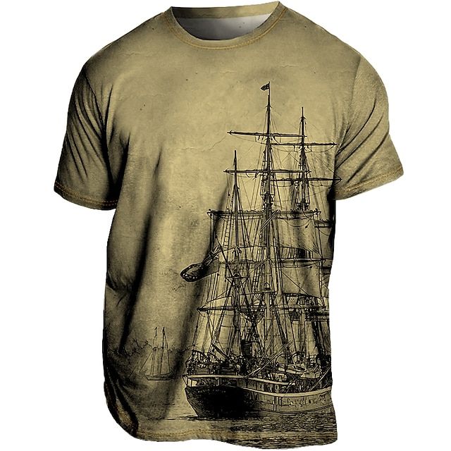 T-shirt Vintage Imprimé - Bateau Pirate –Little Paris