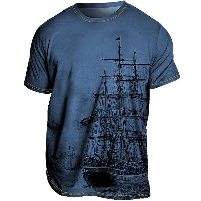 T-shirt Vintage Imprimé - Bateau Pirate –Little Paris