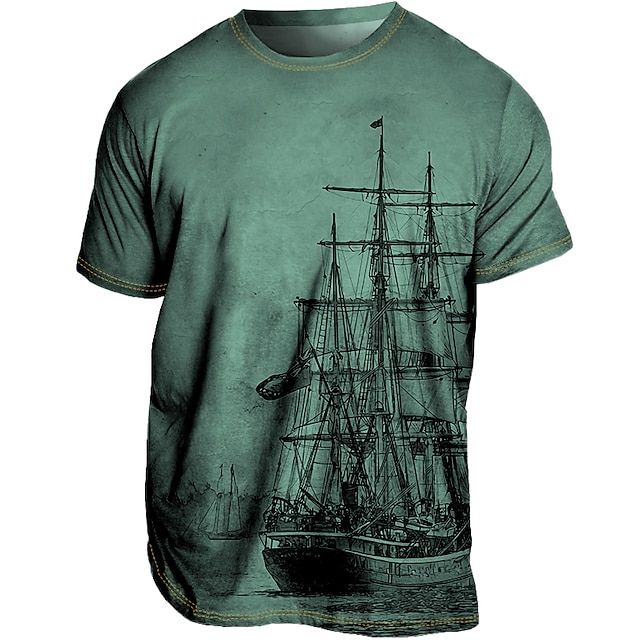 T-shirt Vintage Imprimé - Bateau Pirate –Little Paris