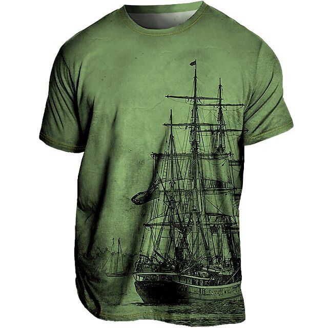 T-shirt Vintage Imprimé - Bateau Pirate –Little Paris
