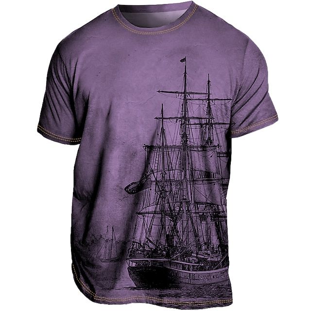 T-shirt Vintage Imprimé - Bateau Pirate –Little Paris