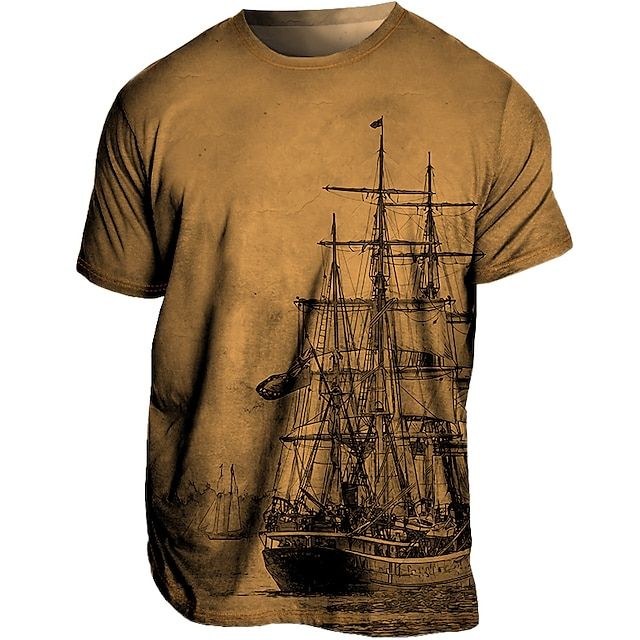 T-shirt Vintage Imprimé - Bateau Pirate –Little Paris