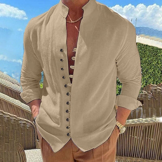 Chemise en coton avec une  patte de boutonnage - Ryan - Little Paris