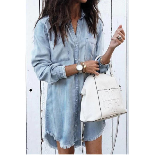 Robe en denim style - Larien - Little Paris